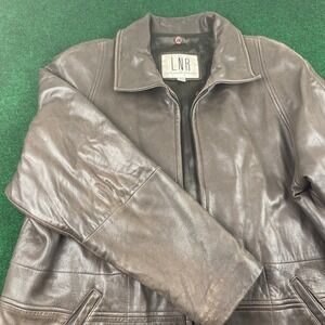 LNR by la nouvelle renaissance Brown Leather‎ Jacket XL